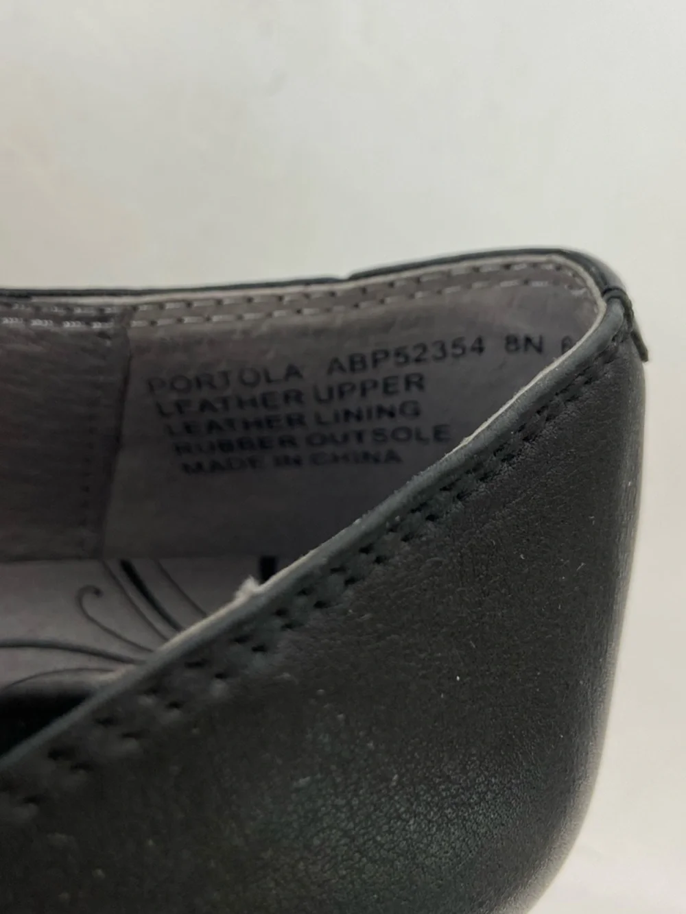 Abeo Portola Slip On Heels Shoes Size 8 N Black Leather Biosystem Career Comfort